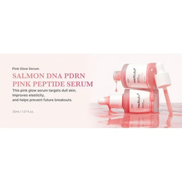 Medicube Intensive Moisture & Skin Plumping Set – Salmon DNA PDRN Pink Peptide Serum + One-Day Pink Drop Ampoule – Hydrating & Radiance Boosting Korean Skincare Duo