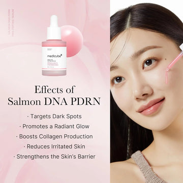 Medicube Intensive Moisture & Skin Plumping Set – Salmon DNA PDRN Pink Peptide Serum + One-Day Pink Drop Ampoule – Hydrating & Radiance Boosting Korean Skincare Duo