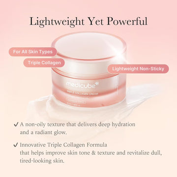 medicube PDRN Collagen Cream Mask | Firming & Hydrating Korean Face Mask | Collagen Moisture Care for Smooth, Glowing Skin
