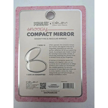 Celavi X Peanuts Snoopy Compact Mirror PINK