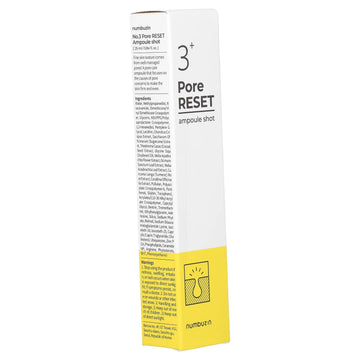 Numbuzin No.3 Pore Reset Ampule Shot, 0.84 fl oz (25 ml)