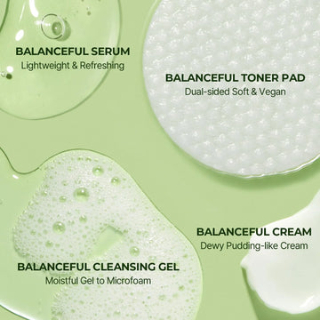 Torriden BALANCEFUL Cica Trial Kit – 5D Cica Infused Daily Skincare Set, Hydrating & Soothing 4-Step Regimen, Travel Size