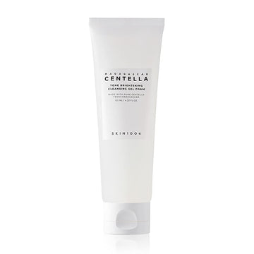 SKIN1004 Tone Glowing Cleansing Gel Foam, 125ml, Makeup Remover & Face Cleanser with Madagascar Centella Asiatica & MadeWhite, Korean Hydrating Gel Facial Cleanser, Korean Skincare