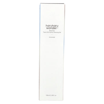 Haruharu Wonder®, Black Rice Triple AHA Gentle Cleansing Gel, Unscented, 3.38 fl oz (100 ml)