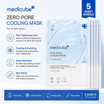 Medicube Zero Pore Cooling Mask – 5 Sheet Bundle