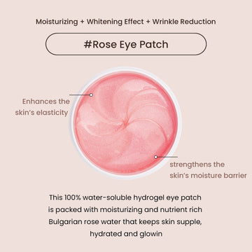 heimish   Bulgarian Rose Water Hydrogel Eye Patch 1.4g/0.05oz *60pcs