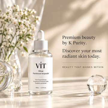 VIT Panthenol 30 Ampoule – 30% Panthenol with Patented Herbal Complex, Intensive Hydration & Skin Barrier Care, 1.01 fl. oz. / 30 mL