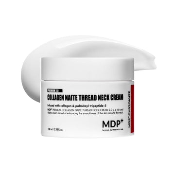 MDP+ Premium Collagen Naite Thread Neck Cream 2.0 | Skin Tightening, Firming, 3.38oz/100ml, Anti-Aging, Moisturizer Face Cream, Neck & Décolleté Wrinkles, Soft Smooth Skin