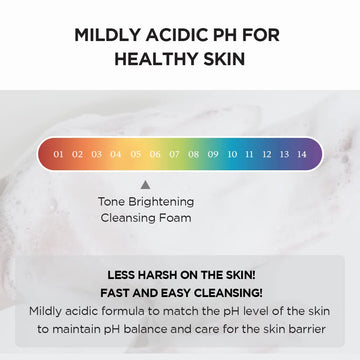 SKIN1004 Tone Glowing Cleansing Gel Foam, 125ml, Makeup Remover & Face Cleanser with Madagascar Centella Asiatica & MadeWhite, Korean Hydrating Gel Facial Cleanser, Korean Skincare