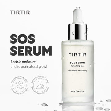 TIRTIR SOS Serum Refreshing Skin Anti Wrinkle Moisturizing 50ml, 1.69 oz,