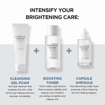 SKIN1004 Tone Glowing Cleansing Gel Foam, 125ml, Makeup Remover & Face Cleanser with Madagascar Centella Asiatica & MadeWhite, Korean Hydrating Gel Facial Cleanser, Korean Skincare