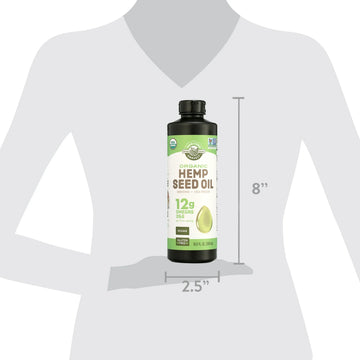 Manitoba Harvest Organic Hemp Seed Oil, Cold Pressed Unrefined Hemp Seed Oil, 16.9 fl oz