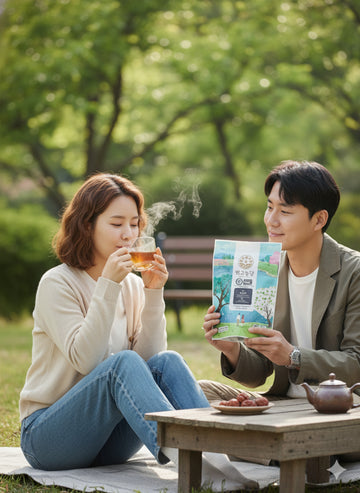 [YEON GO FARM]우엉차- 100%( 4 bags) - Korean Roasted Burdock Tea 1.76oz / 50g — Honestly Roasted, Premium Quality, Vegan Certified, Made in Korea