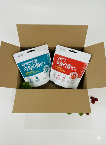 페퍼민트향 자일리톨 캔디 (40g x 5 bag ) –문경미소 페퍼민트향 자일리톨 캔디 40g – 상쾌한 청량감과 치아 건강을 위한 무설탕 캔디