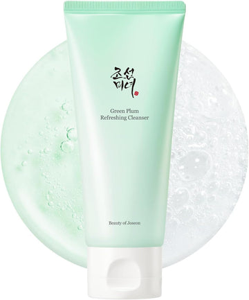 Beauty of Joseon Green Plum Refreshing Cleanser Gel Type Deep Pore Cleansing, Acne Face Wash, Blackhead Remover for All Skin Types, Korean Skincare 100ml, 3.38 fl.oz