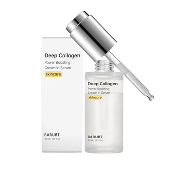 Deep Collagen Anti Wrinkle Cream in Serum 30ml, Deep Moisturizing Essence with Hyaluronic Acid For Soft/Smooth Skin, Reduces Dryness & Fine Lines, Boosts Elasticity, Korean Skincare, 1.01 fl.oz