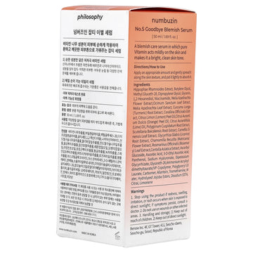 Numbuzin No.5 Goodbye Blemish Serum 50ml/ 1.69 fl. oz.
