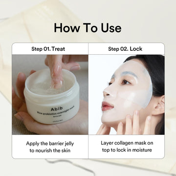 Abib Vegan Collagen Gel Mask Jericho Rose Jelly 4 Sheets (Nourishing) I Korean Vegan Collagen, Cooling Nourishing Hyaluronic Acid Hydrogel Face Mask Skin Care