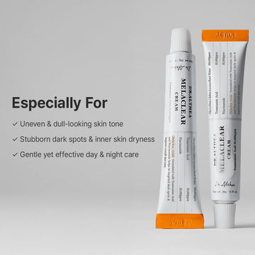 Dr.Althea Melaclear Cream | Refine Uneven Skin Tone with Niacinamide & Tranexamic Acid (TXA) | Face Moisturizer for Dark Spot & Hyperpigmentation Care | Korean Vegan Skincare, 0.70 Fl Oz