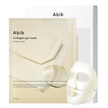 Abib Vegan Collagen Gel Mask Jericho Rose Jelly 4 Sheets (Nourishing) I Korean Vegan Collagen, Cooling Nourishing Hyaluronic Acid Hydrogel Face Mask Skin Care
