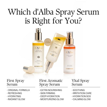 d'alba Piedmont Italian White Truffle First Aromatic Spray Serum, Fragrant VEGAN Glowy Antioxidant Face Mist, Deep Hydration Skin Firmness, Korean Skin Care (2.02 fl.oz)