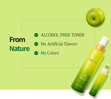 Apple Water Soothing Spray Mist, for All Skin Types, Refresh and Hydrating Toner, Natural Herbal Care