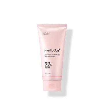 Medicube Pink Glow Skincare Set with Microfiber Hand Brush – Salmon Extract Complex, Radiance & Hydration, 4-Piece Set