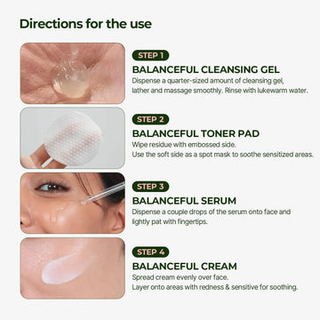 Torriden BALANCEFUL Cica Trial Kit – 5D Cica Infused Daily Skincare Set, Hydrating & Soothing 4-Step Regimen, Travel Size