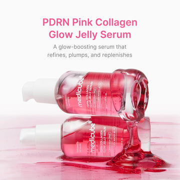 medicube PDRN Pink Collagen Glow Jelly Serum | Lightweight Water-Jelly For Plump & Supple Skin - Radiance & Elasticity Care, Korean Skin Care 1.01 fl.oz