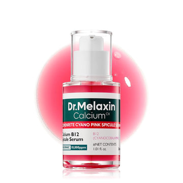 Dr.Melaxin Pink Spicule Cyano Niacinamide Serum – Vitamin B12 Pore Minimizer, Liquid Microneedle Facial Treatment for Enlarged Pores, Microneedling Skin Renewal & Texture Refining (30ml)