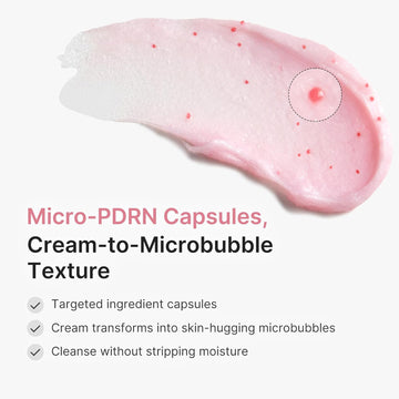 medicube Facial Cleanser PDRN Pink Glutathione Capsule Foam Cleanser | Daily Facial Cleanser for Pores - Uneven Skin Tone & Texture, Hydrating & Non-Stripping Face Wash, Korean Skincare, 4.23 oz