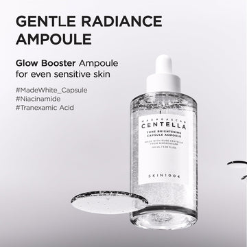 SKIN1004 Tone Balancing Capsule Ampoule, Niacinamide & Centella Serum for Face, Korean Hydrating Facial Serum for Dark Spot & Skin Tone with Tranexamic Acid, Korean Skin Care, 3.38 fl.oz / 100ml