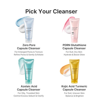 medicube Facial Cleanser PDRN Pink Glutathione Capsule Foam Cleanser | Daily Facial Cleanser for Pores - Uneven Skin Tone & Texture, Hydrating & Non-Stripping Face Wash, Korean Skincare, 4.23 oz