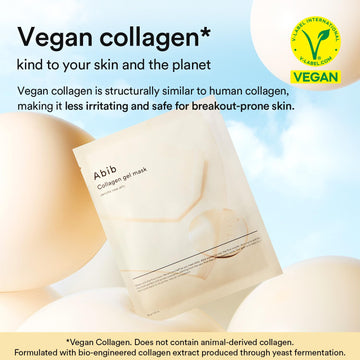 Abib Vegan Collagen Gel Mask Jericho Rose Jelly 4 Sheets (Nourishing) I Korean Vegan Collagen, Cooling Nourishing Hyaluronic Acid Hydrogel Face Mask Skin Care