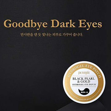 Petitfee Black Pearl & Gold Hydrogel Eye Patch, 60 Pieces, 2.96 oz (84 g)