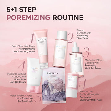 SKIN1004 Poremizing Deep Cleansing Foam, 4.23 fl.oz, 125ml, Makeup Remover, Korean Face Cleanser with Himalayan Pink Salt & Madagascar Centella Asiatica for Facial Pore Cleansing, Korean Skin Care