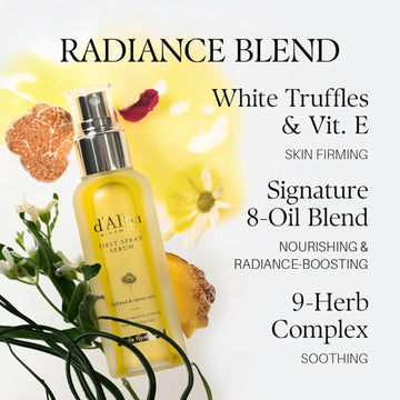 d'Alba Piedmont Italian White Truffle First Spray Serum, Hydrating Vegan Face Mist & Moisturizer, Glow Serum for Radiant Skin, Non-Comedogenic, 1.69 fl oz