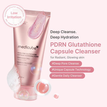 Medicube PDRN Pink Niacinamide Whip Cleanser & Medicube Collagen Lifting Mask Duo Set | Korean Skincare Double Care Set for Cleansing, Firming & Hydration Glow