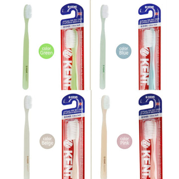 KENT Finest Soft Toothbrush 1 Box ( 6 piece) - Micro Thin Bristles, Anti-bacterial, BPA Free for Sensitive Gums and Teeth