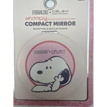 Celavi X Peanuts Snoopy Compact Mirror PINK