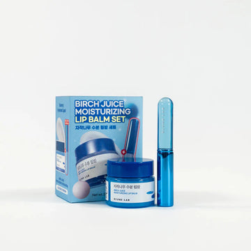 ROUND LAB BIRCH JUICE MOISTURIZING LIP BALM SET(+BRUSH)