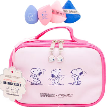 Celavi X Peanuts Snoopy Blender Set With Cosmetic Bag
