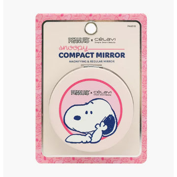 Celavi X Peanuts Snoopy Compact Mirror PINK
