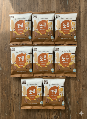 [TTOKONG] Premium Fermented Soybean Snack(8 PACKS) – Korean Natto Snack 또콩 건강 발효콩 과자