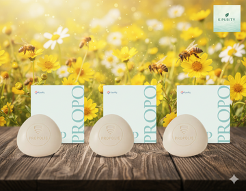 Propolis Soap-비누- 100g ( 3 PACKS) – Natural Cleansing Bar with Korean Propolis Extract