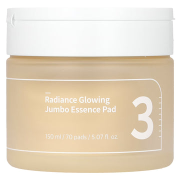 Numbuzin No.3 Radiance Glowing Jumbo Essence Pad (70 pads)