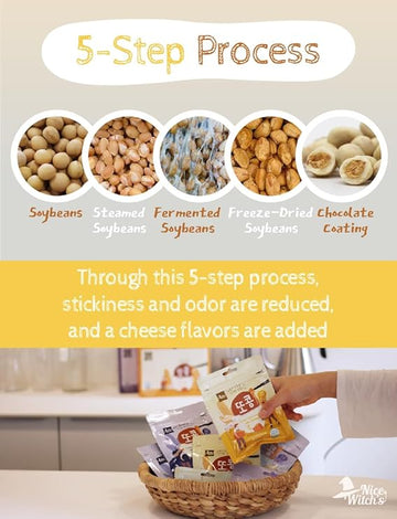[TTOKONG] Premium Fermented Soybean Snack(8 PACKS) – Korean Natto Snack 또콩 건강 발효콩 과자