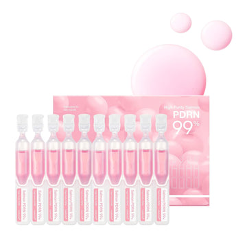 Medicube Salmon DNA PDRN Pink One Day Serum, Intensive Ampoule, 0.05 fl oz x 10 /COLLAGEN MASK