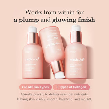 Medicube Triple Collagen Serum with FREE VT Reedle Shot 100 2-Step Mask | Hydrating & Firming Korean Skincare Set