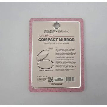 Celavi X Peanuts Snoopy Compact Mirror PINK